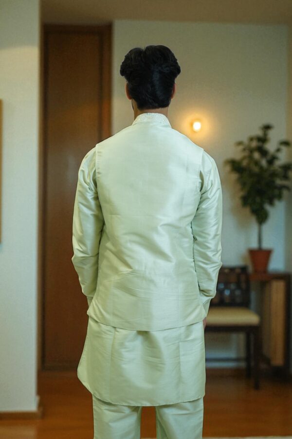 Sequin Kurta Jacket Set for Men - Image 3