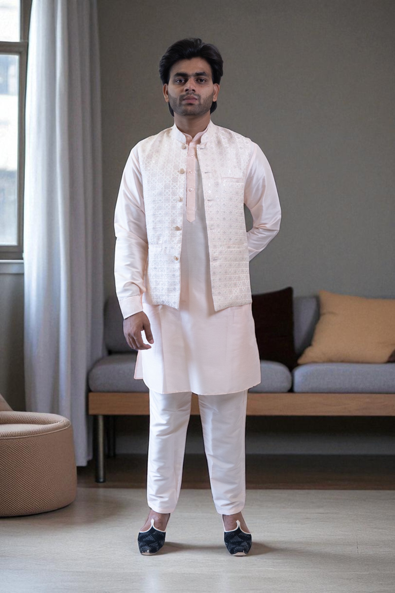 Kurta Jacket Set for Men