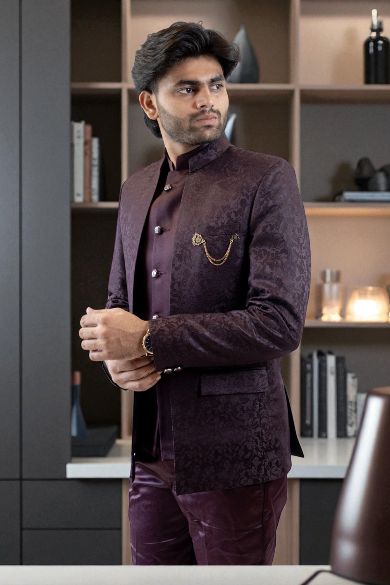 Luxury designer Jodhpuri suit for special events,