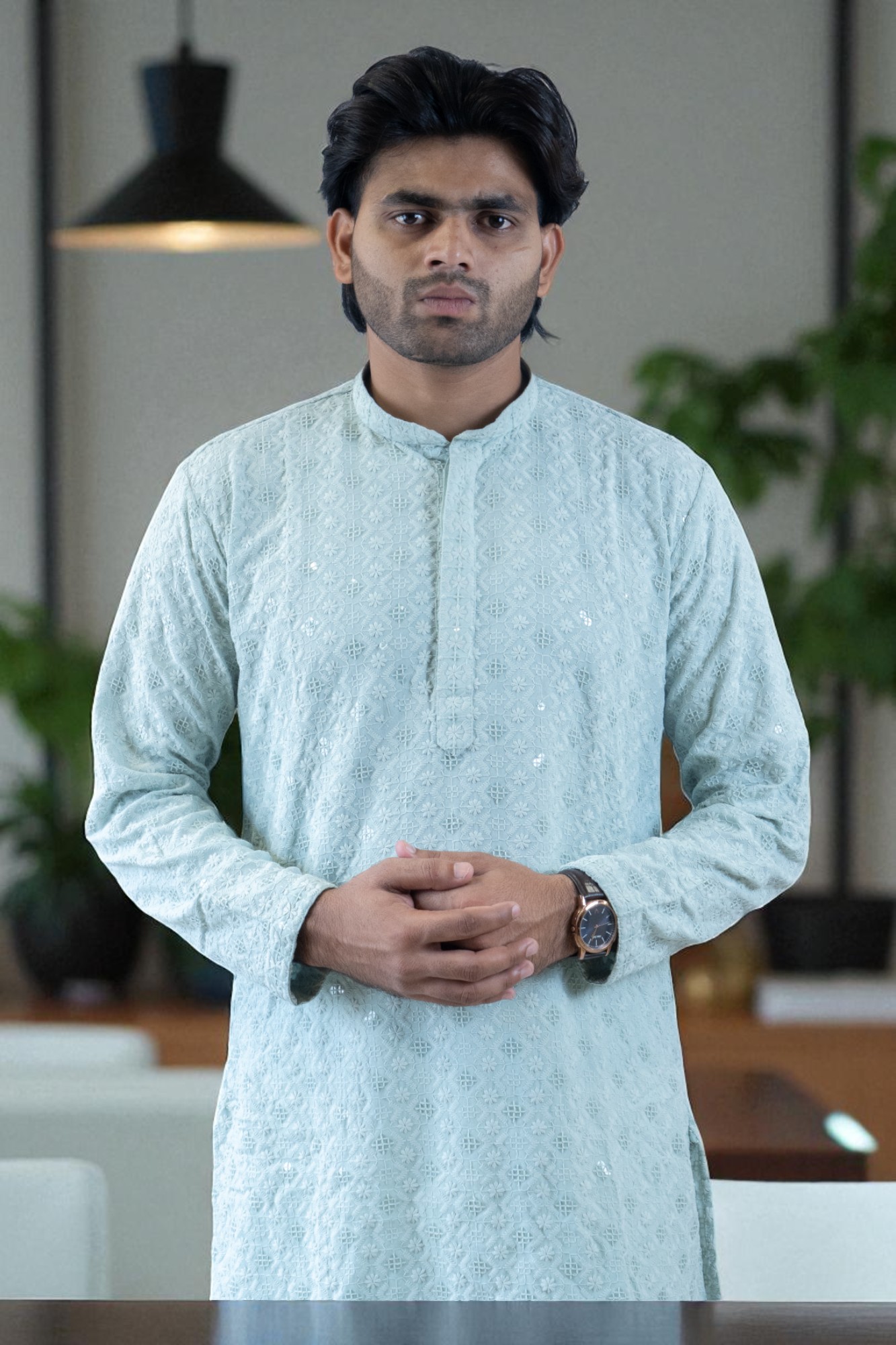 sky blue kurta pajama