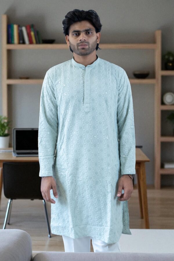 sky blue kurta pajama - Image 4