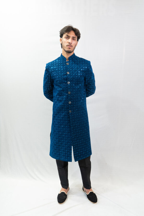 Indo Western Outfit for Men – Perfect Fusion of Traditional Ethnic Wear and Modern Style for Weddings & Festive Occasions - Image 3