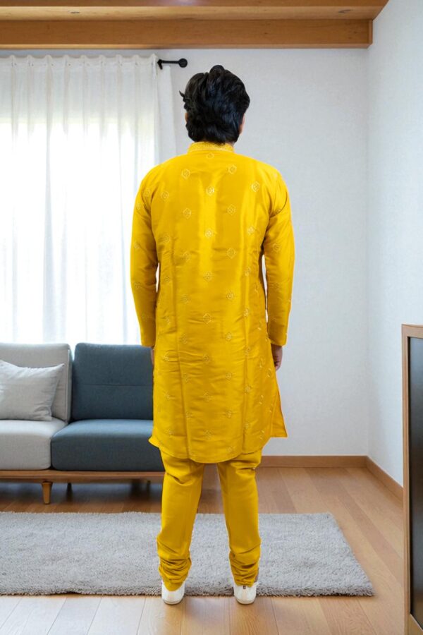 Fancy Silk Kurta Pajama for men - Image 5