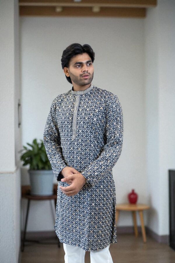 Designer Sequence Kurta Pajama for Weddings & Festivals