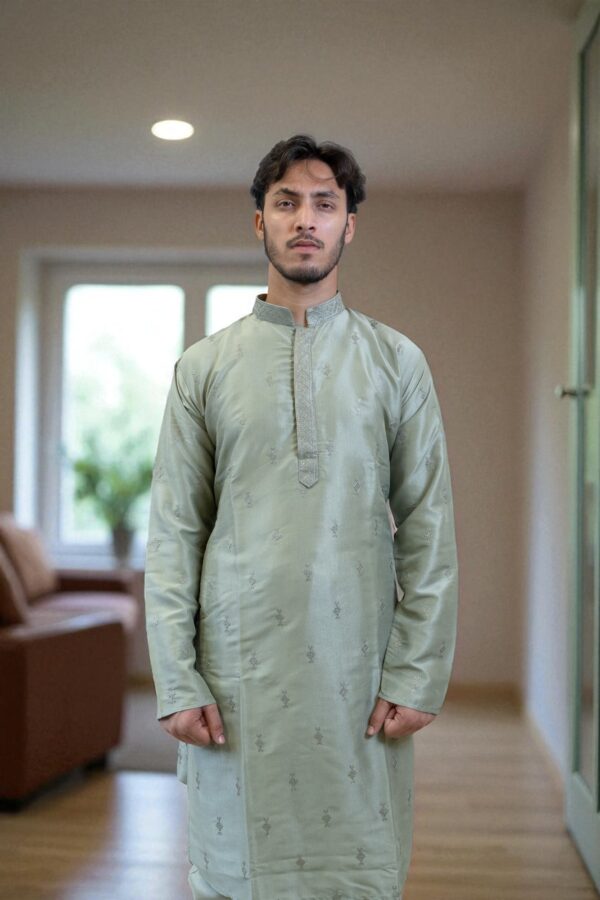 Designer Silk Kurta for men - Image 5