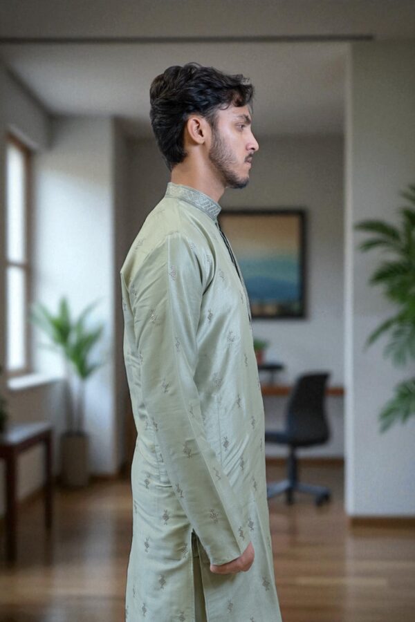 Designer Silk Kurta for men - Image 3