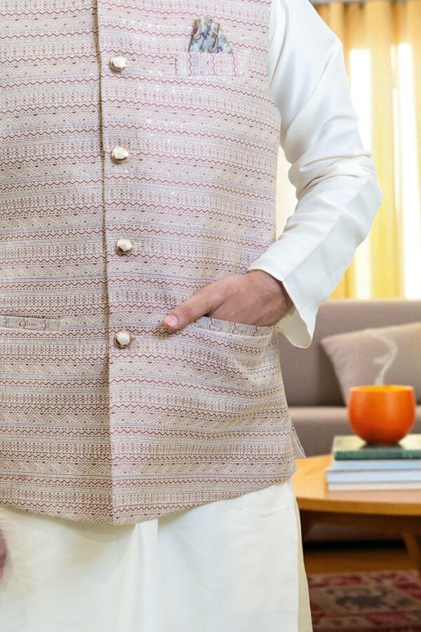 Traditional Nehru Jacket for Men - Image 2