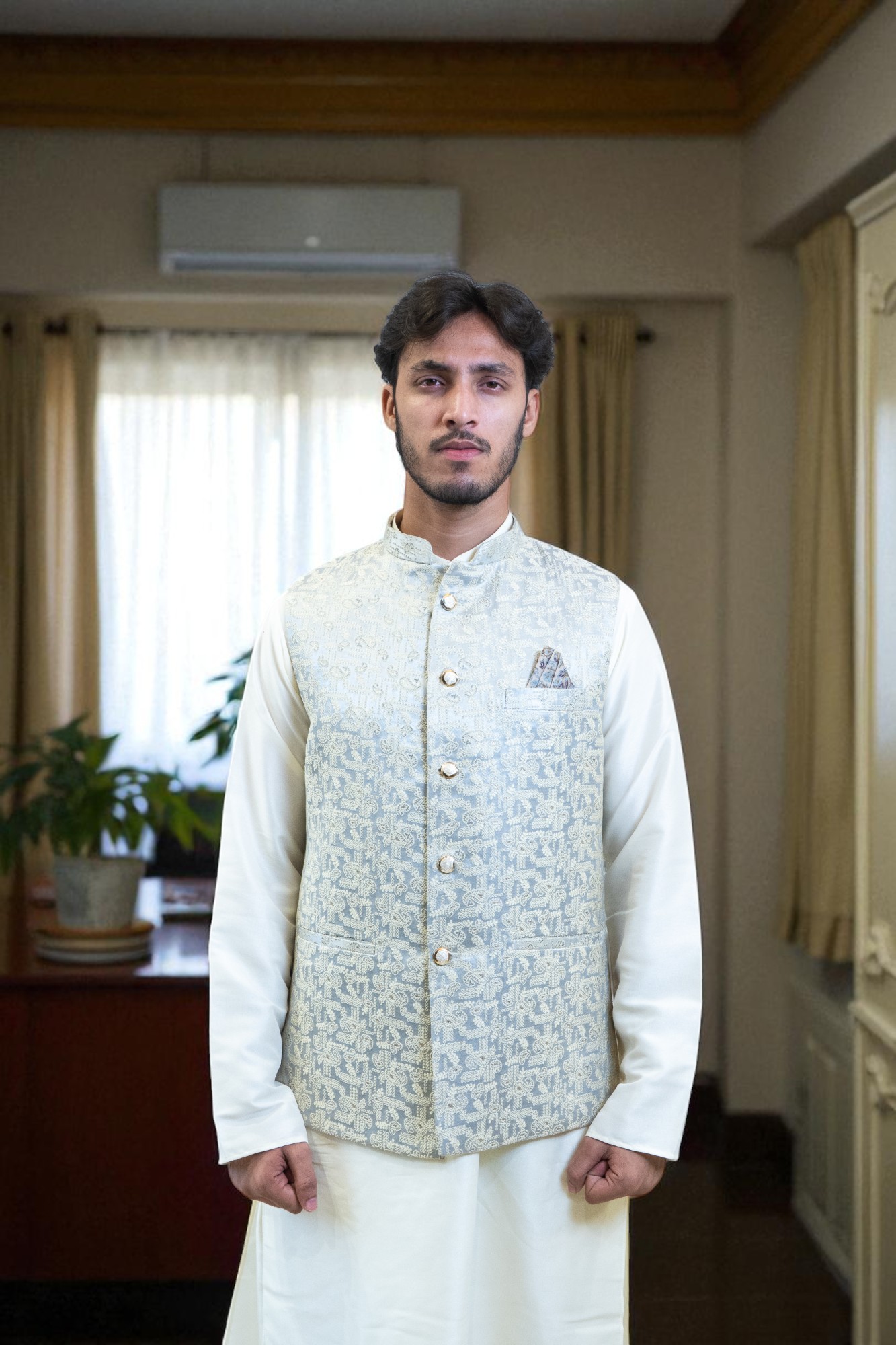 Stylish Nehru Jacket for Groom