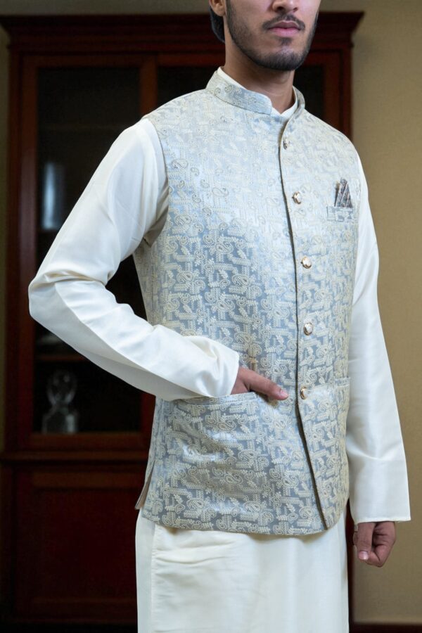 Stylish Nehru Jacket for Groom - Image 3