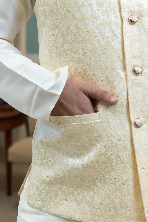 Stylish Embroidered Jacket for Men, - Image 3