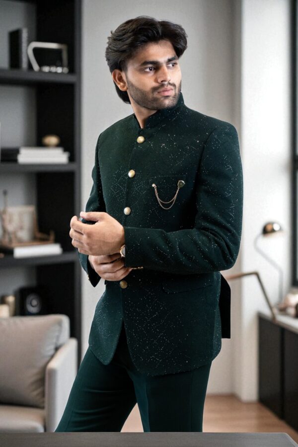 Dark Green Suiting Fabric – Stylish & Comfortable - Image 7