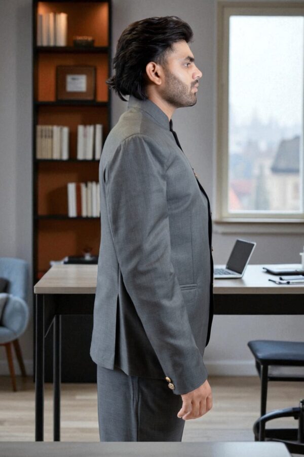 Grey Jodhpuri Suit - Image 3