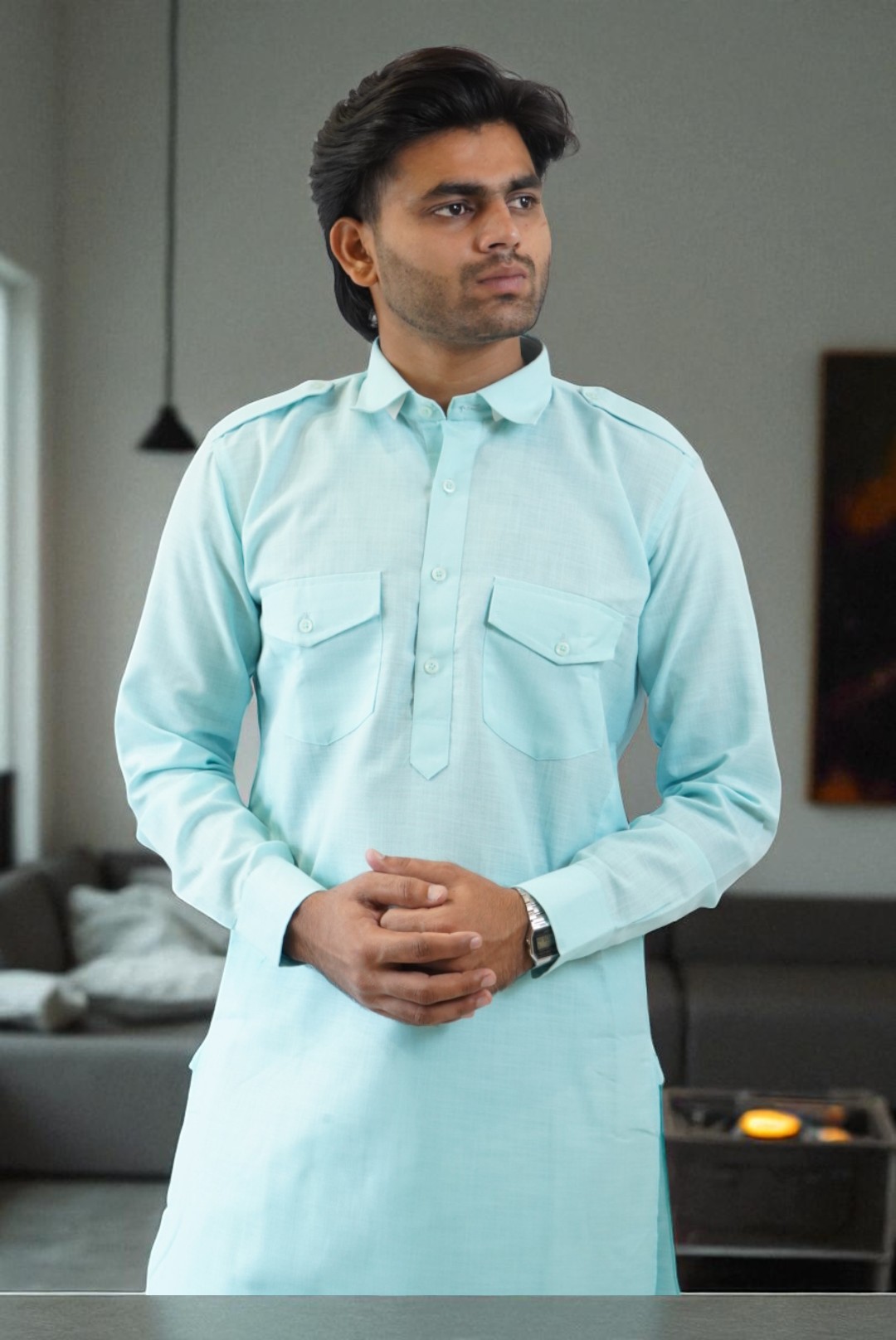 Pathani Kurta Pajama Set for Men