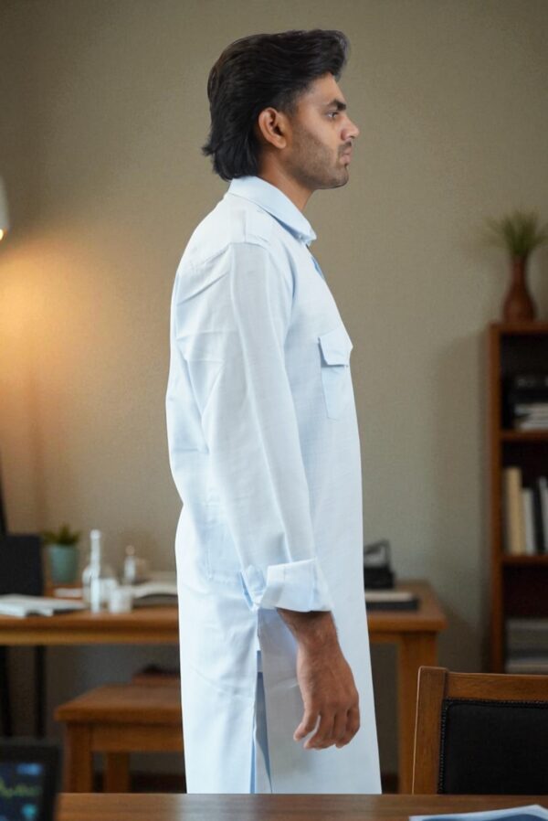 Men’s Long-Length Pathani Kurta Pajama - Image 5