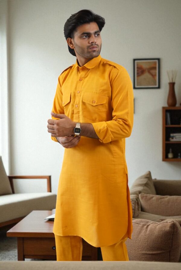 Pathani Kurta Pajama Party Wear for Men - Image 2