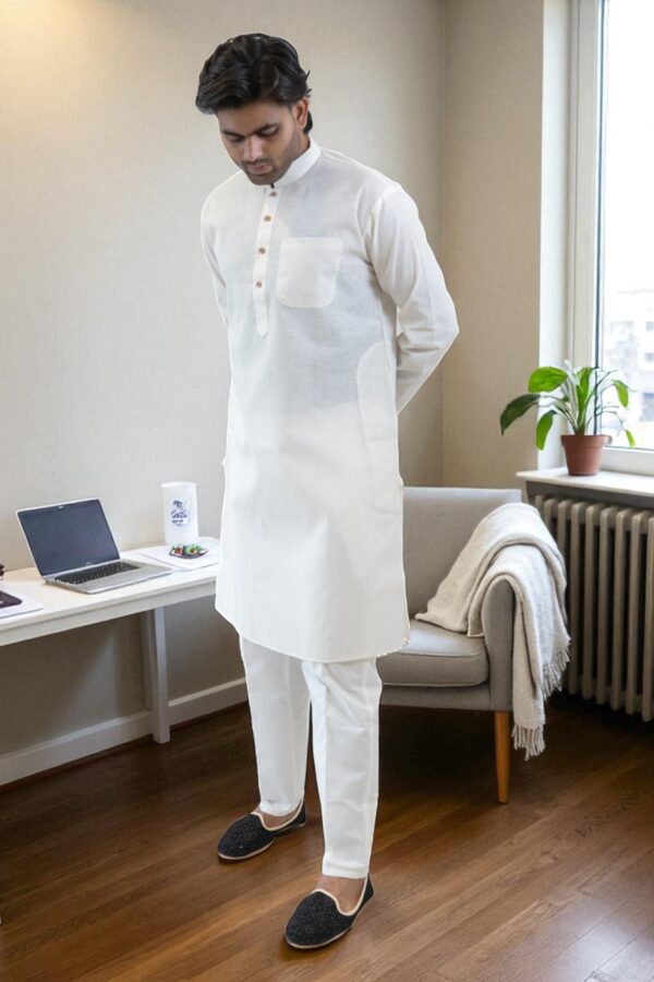 off white kurta pajama - Image 2