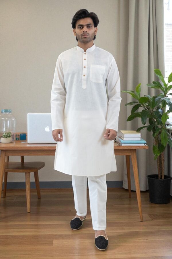 off white kurta pajama - Image 3
