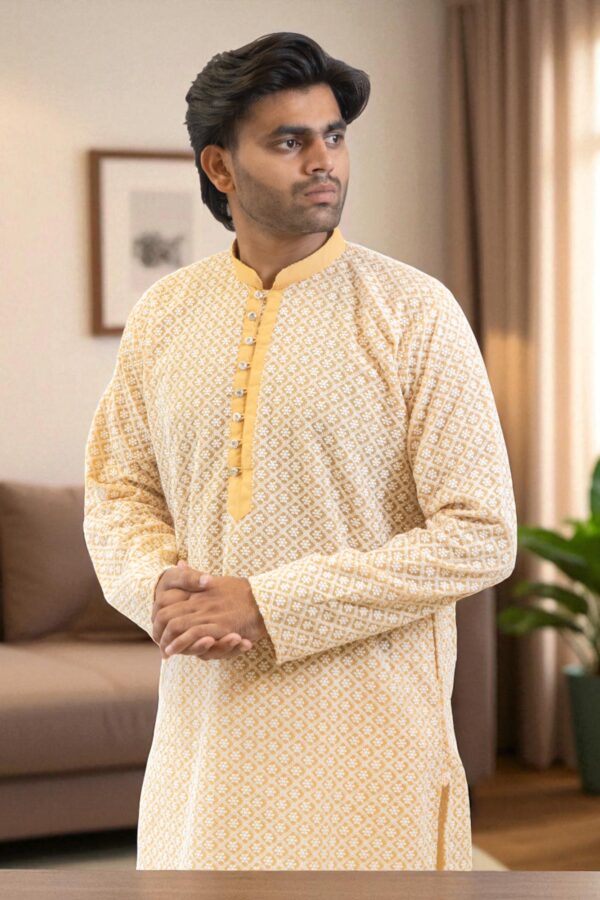 Yellow kurta pajama