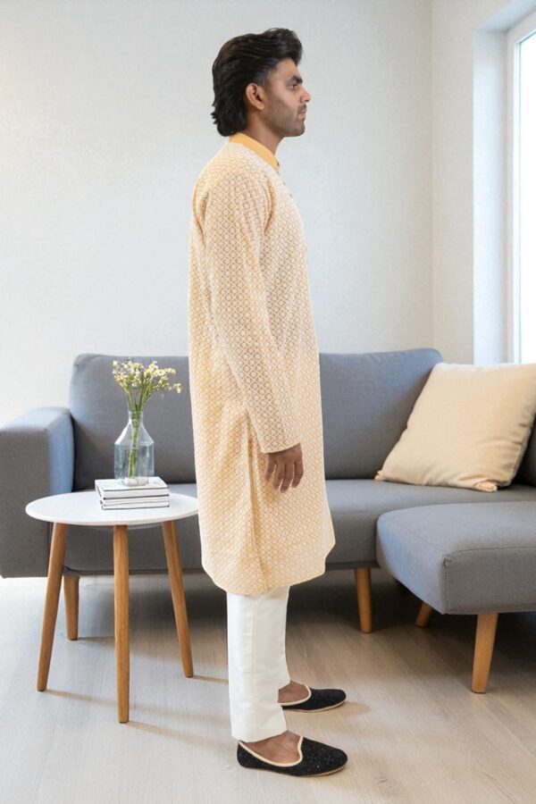Yellow kurta pajama - Image 6