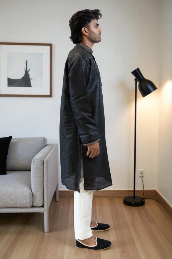 black kurta pajama - Image 3