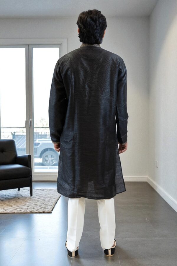 black kurta pajama - Image 4