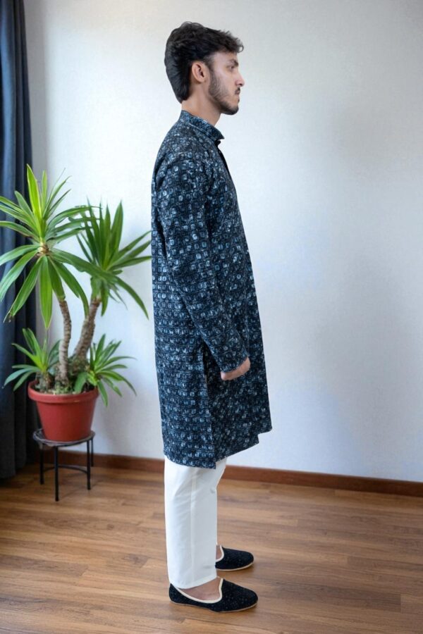 Designer Kurta Pajama with Multi-Color Thread Embroidery – Festival & Occasion Wear - Image 5