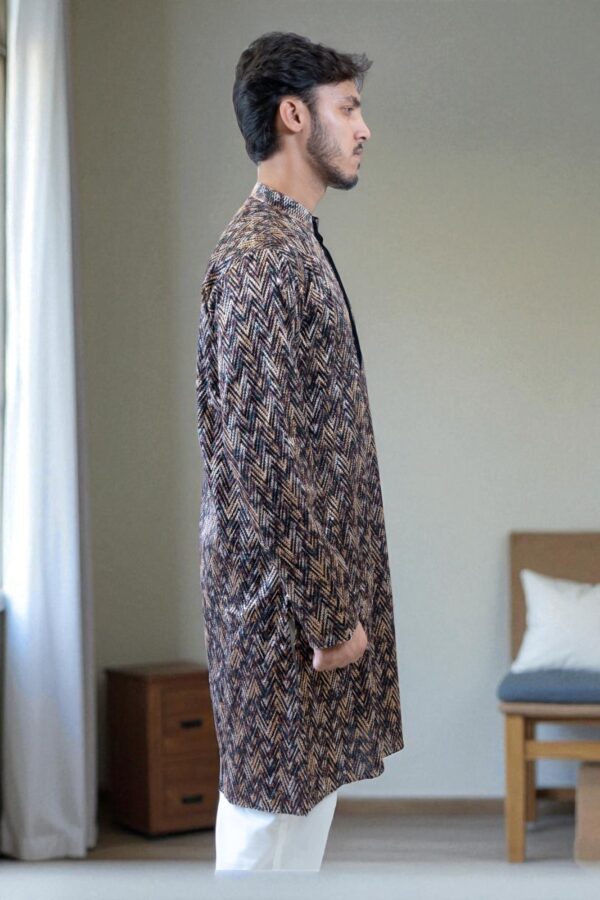 Multi-Color Printed Cotton Kurta Fabric – Elegant & Affordable - Image 3