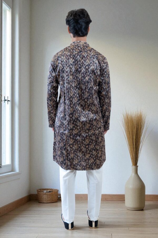 Multi-Color Printed Cotton Kurta Fabric – Elegant & Affordable - Image 4