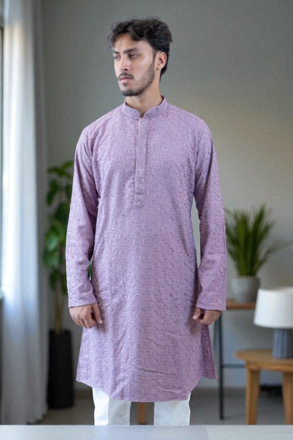 Chicken Kadai Kurta Pajama with Sequin Design – Luxury Quality at Affordable Price - Image 2