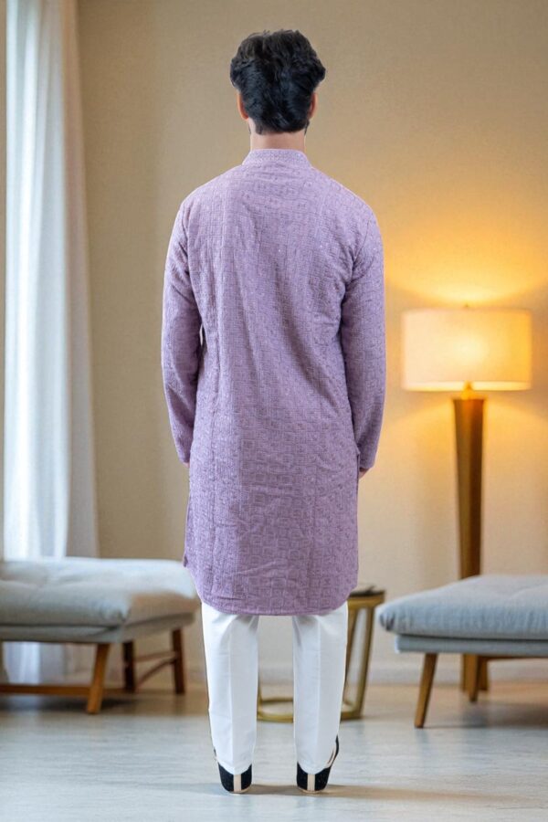 Chicken Kadai Kurta Pajama with Sequin Design – Luxury Quality at Affordable Price - Image 4