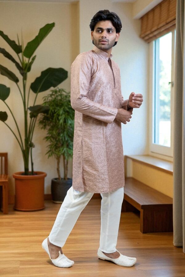 Lavender Kurta Pajama - Image 3