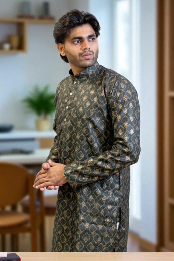 Multi-Color Printed Kurta Pajama