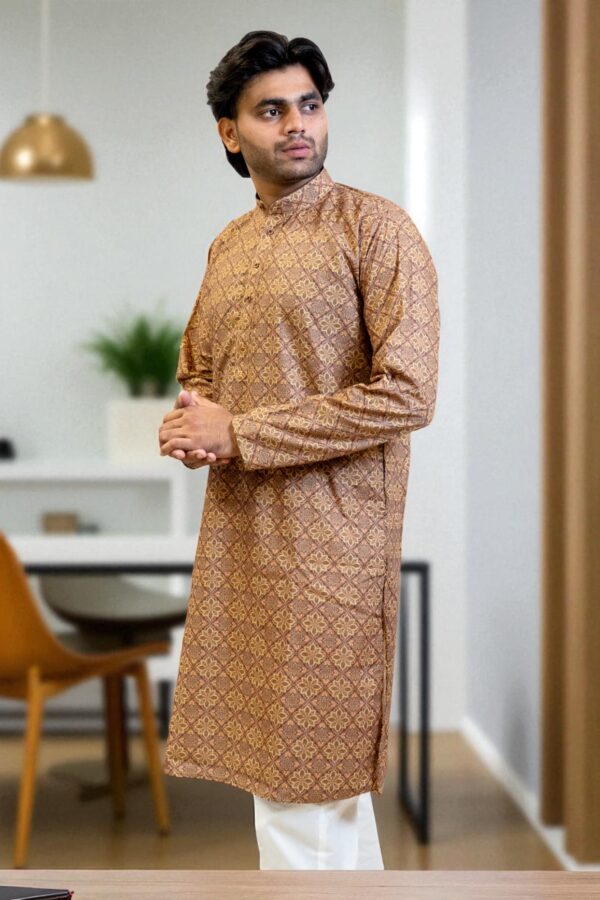 Trendy Cotton Printed Kurta Pajama – Soft, Comfortable & Perfect for Parties - Image 2