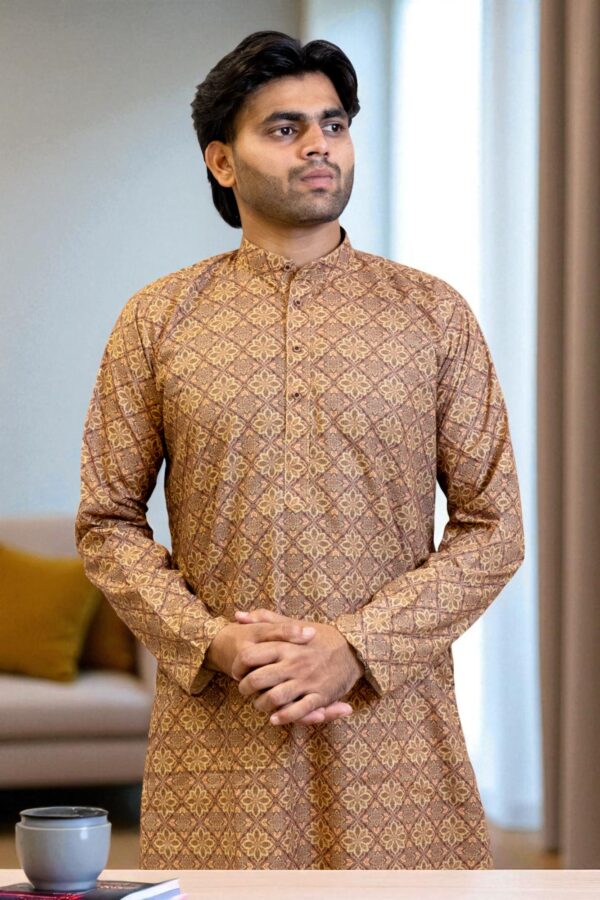 Trendy Cotton Printed Kurta Pajama – Soft, Comfortable & Perfect for Parties