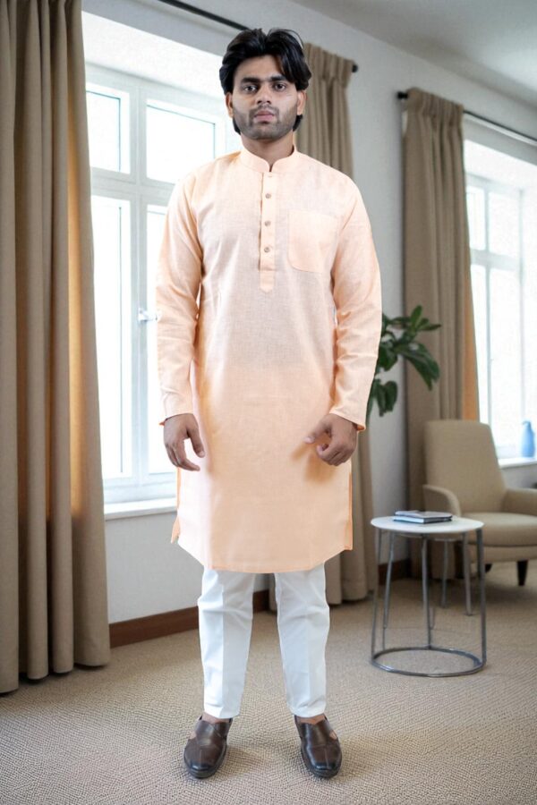 Khadi Kurta Pajama for Men – Elegant & Comfortable Ethnic Wear - Image 3