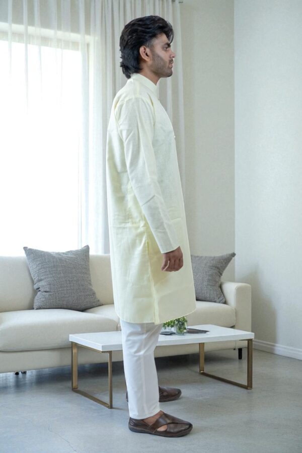 Ethnic Khadi Kurta Pajama for Men with Premium Fabric - Image 5