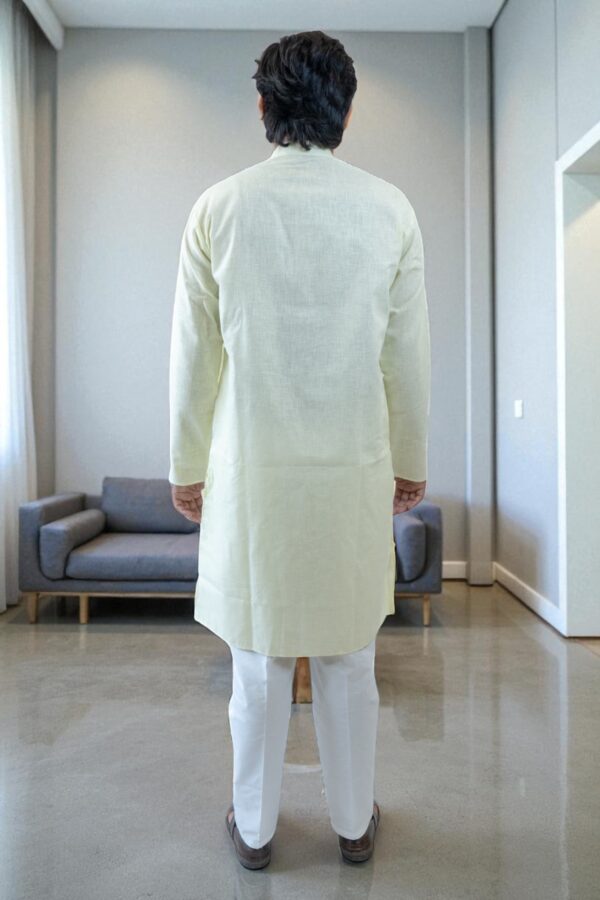 Ethnic Khadi Kurta Pajama for Men with Premium Fabric - Image 4