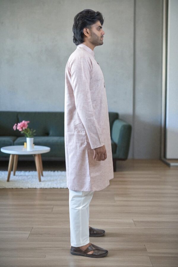 Comfortable Khadi Kurta Pajama for Daily Wear - Image 4