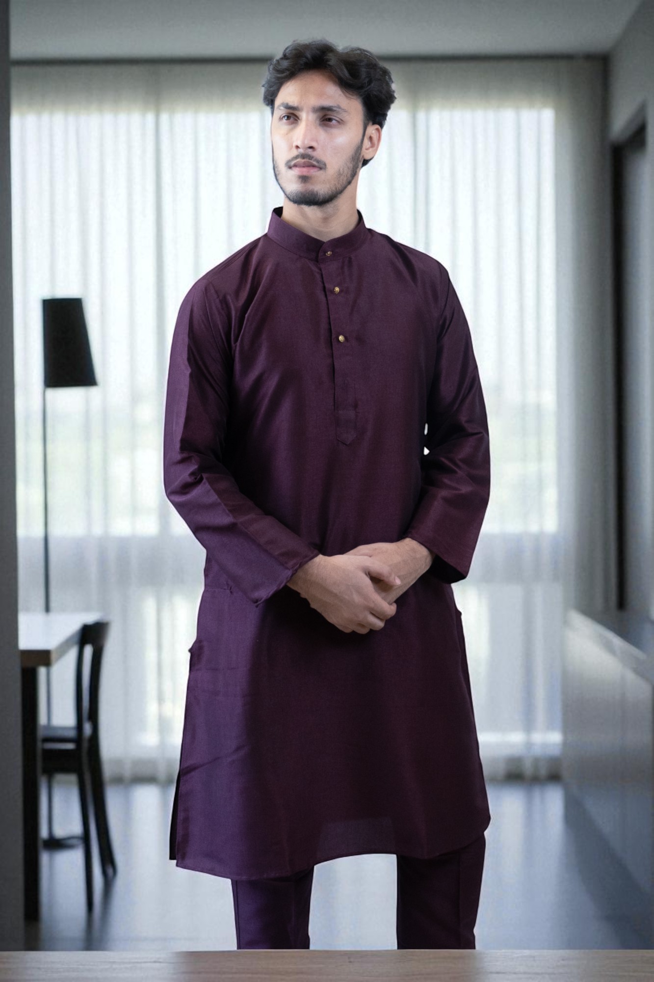 Festival Wear Plain Silk Kurta Pajama