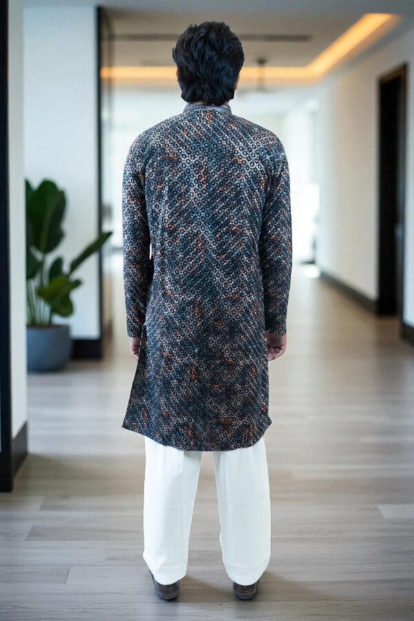 Multi-Color Thread Design Cotton Kurta Pajama – Festival & Occasion Wear - Image 7