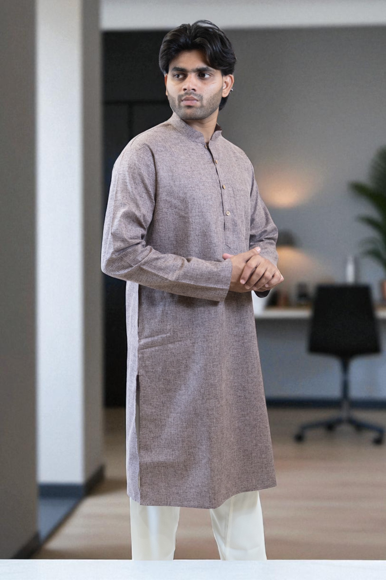 Khadi Kurta Pajama for Summer Wear