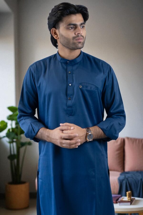 Blue Kurta Pajama – Daily Wear Comfort & Style - Image 3