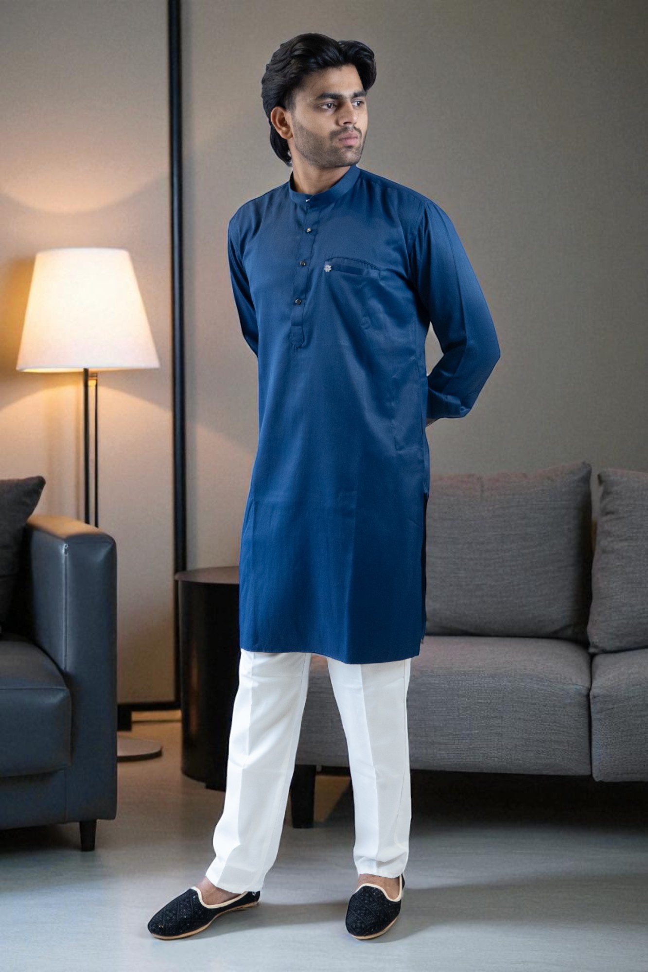 Blue Kurta Pajama – Daily Wear Comfort & Style
