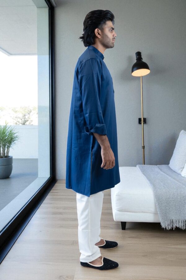 Blue Kurta Pajama – Daily Wear Comfort & Style - Image 5