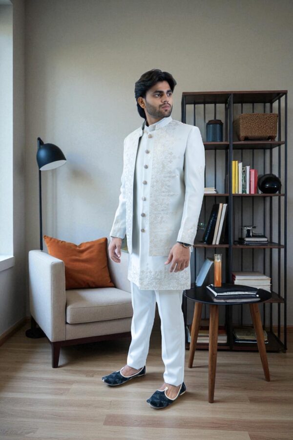 Grey Indo-Western Suit – Stylish, Comfortable & Trending - Image 4