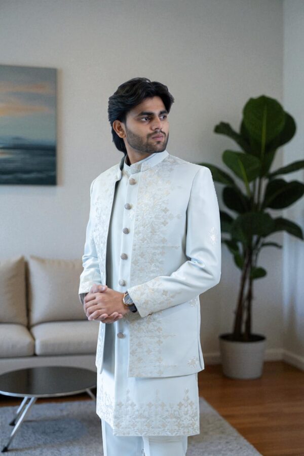 Grey Indo-Western Suit – Stylish, Comfortable & Trending - Image 5