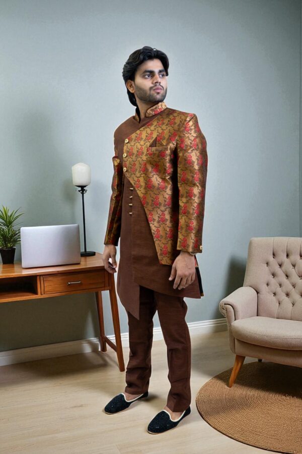 Redefining Men’s Indo-Western Fashion – Elegant Party & Wedding Wear - Image 2