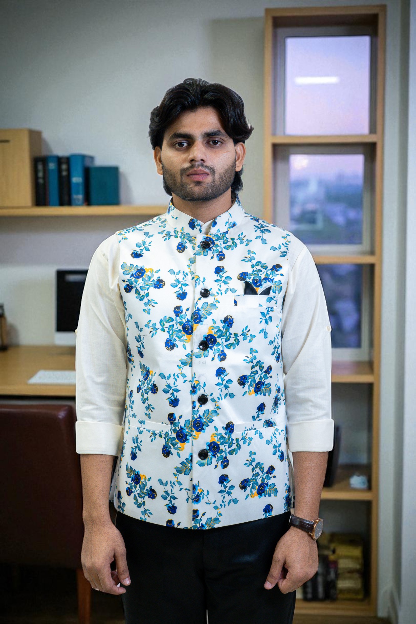 Designer Casual Ethnic Wear with Floral Pattern – Stylish & Modern
