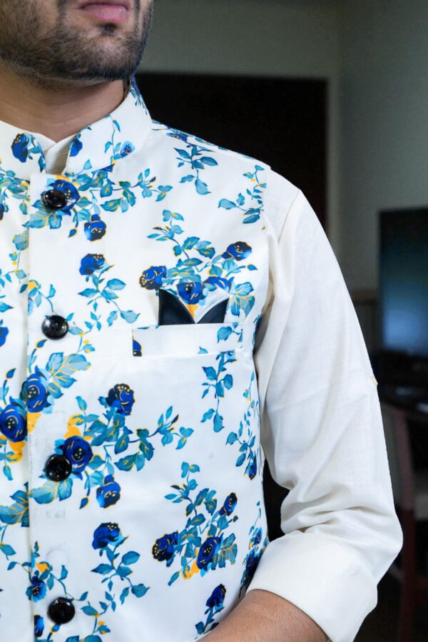 Designer Casual Ethnic Wear with Floral Pattern – Stylish & Modern - Image 5