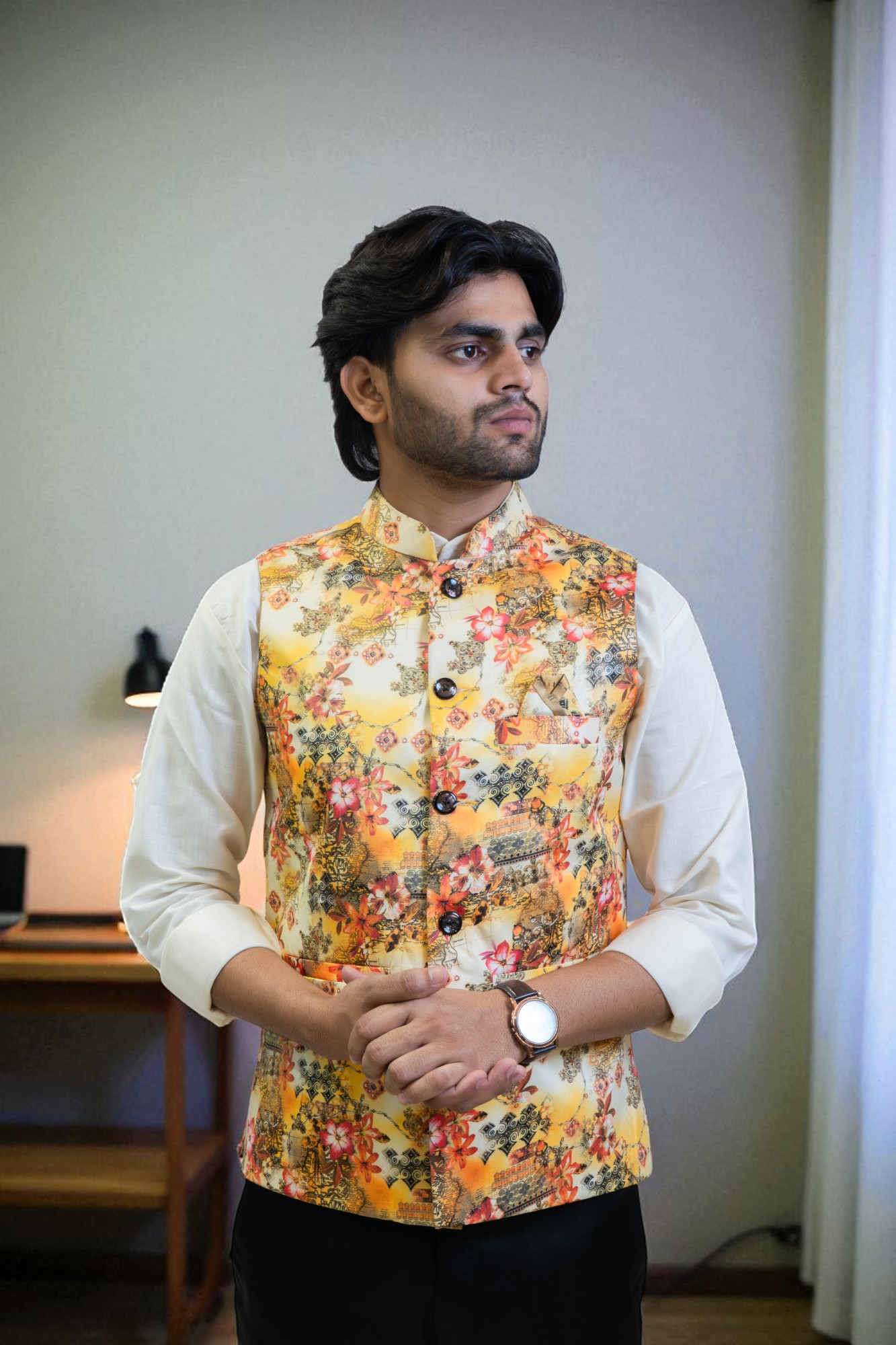 Luxury Men’s Festive Jacket – Elegant & Stylish